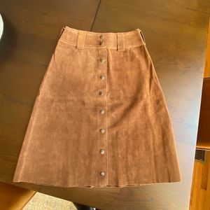 Stunning Vintage 1960’s or early 1970’s Suede Skirt 4 Women’s